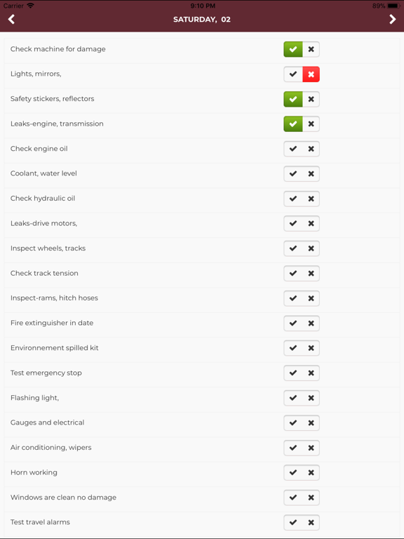 Screenshot #6 pour Plant and Machinery Check List