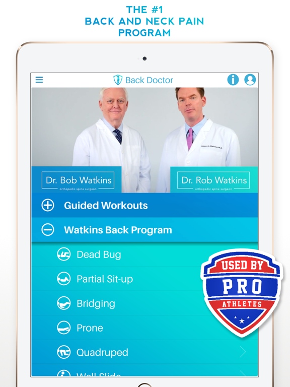 Back Doctor | Pain Relief iPad screenshot 1 - Health & Fitness app