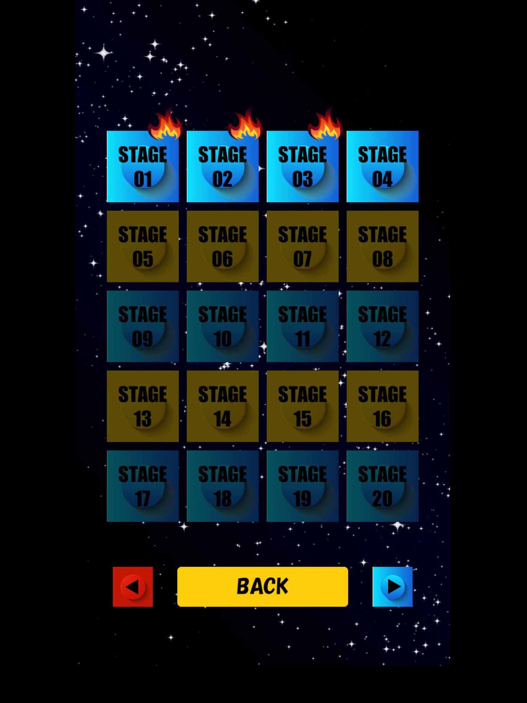 Breakout of fire - Arkanoid game