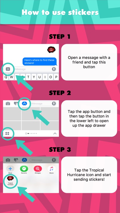 Tropical Hurricane stickers