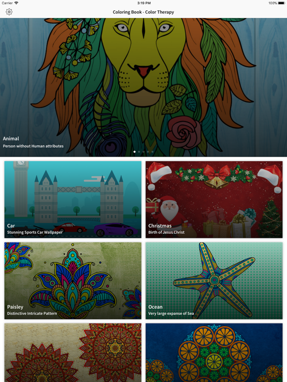 Screenshot #4 pour Coloring Book - Color Therapy