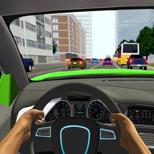 Car Driving in City Highway icon