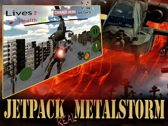 Screenshot #4 pour Jetpack Real Metal Storm - off road war blackhawk