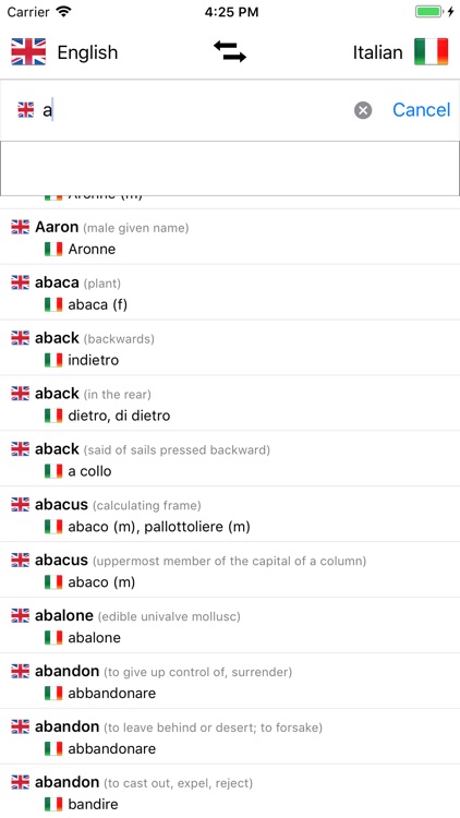 Italian Dictionary - English screenshot-3