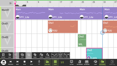 Mobile VOCALOID Editor screenshot1