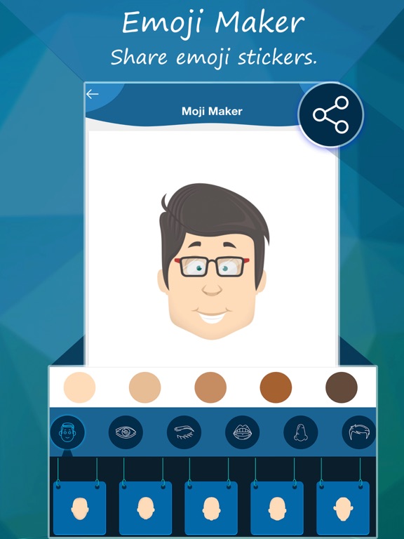 Emoji Maker : Moji Face Maker iPad screenshot 4 - Photo & Video app