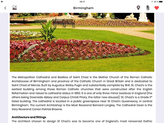 Birmingham Travel Guide iPad screenshot
