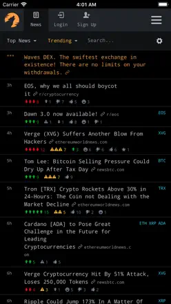 CryptoPanic: Screenshot 1 von 3