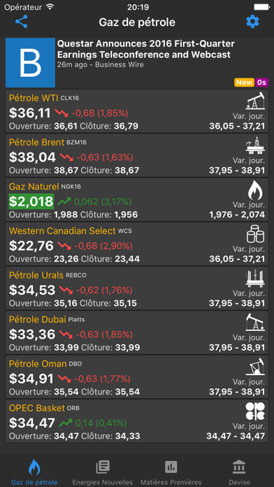 Screenshot #1 pour Oil Price Live