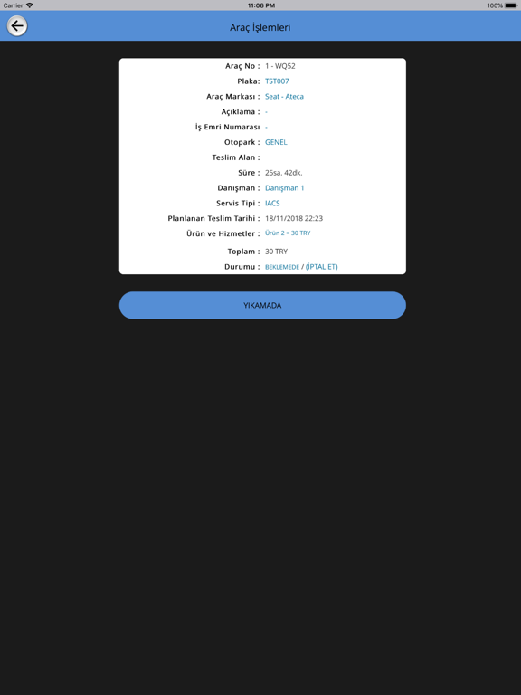 CarCareApp iPad screenshot