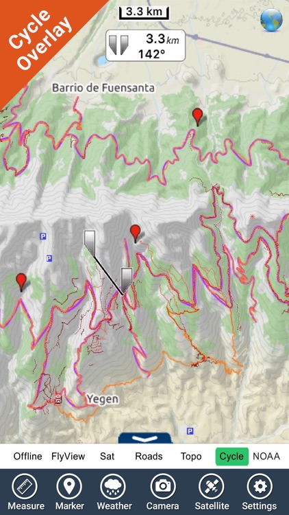 Parque Nacional Sierra Nevada - GPS Map Navigator