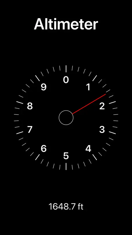 Altura: Barometric pressure