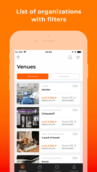 Velvet. Discounts and bonuses. app screenshot