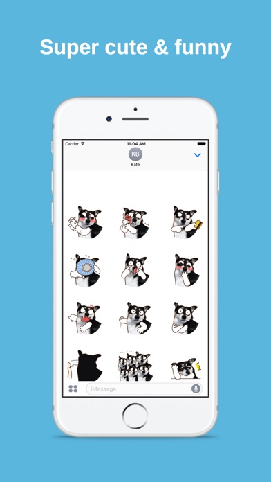 Husky Dog Animated Stickers screenshot 3