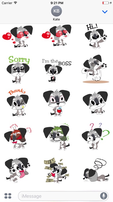 Yorkie dog emoji & stickers screenshot 2