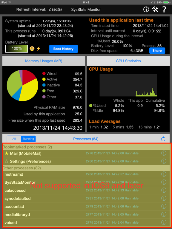 Screenshot #4 pour SysStats Monitor