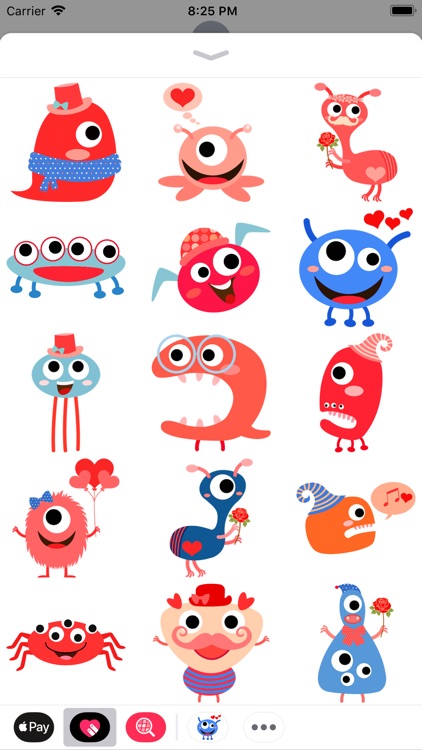 Love Monsters Stickers