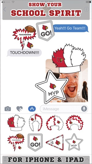 Louisville Cardinals Stickers for iMessage(圖1)-速報App