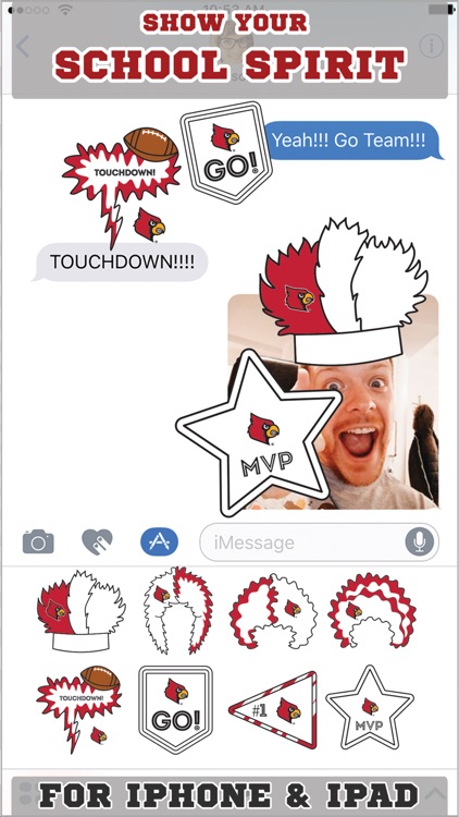 Louisville Cardinals Stickers for iMessage