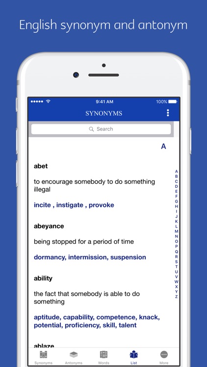 English Synonym and Antonym