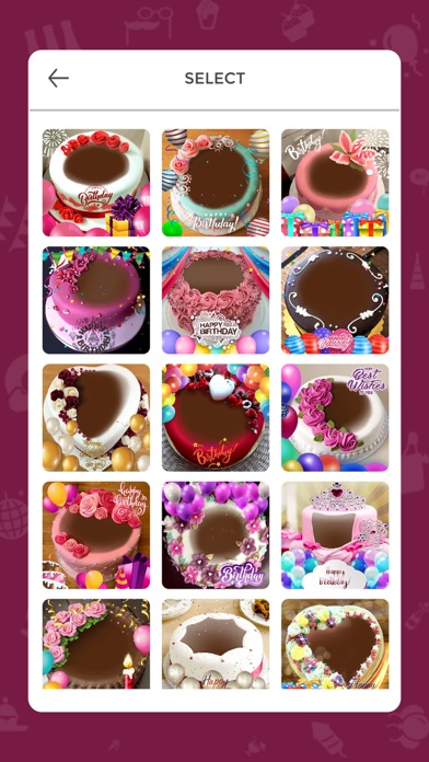 Photo Name On Birthday Cake iPhone screenshot 5 - Social Networking app