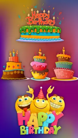 Game screenshot Birthday Cake Wishes Stickers mod apk