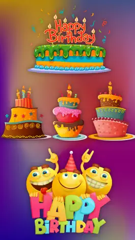 Game screenshot Birthday Cake Wishes Stickers mod apk