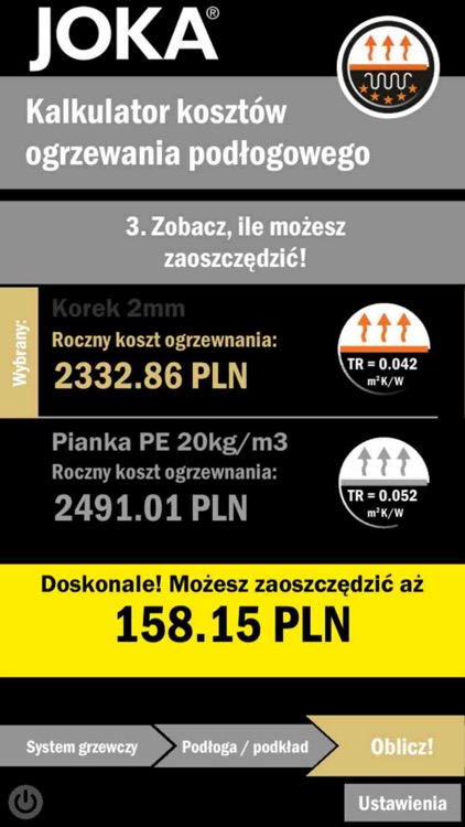 Kalkulator ogrzewania Joka screenshot-3