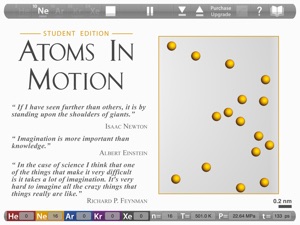 Atoms In Motion, Student Ed. screenshot #1 for iPad