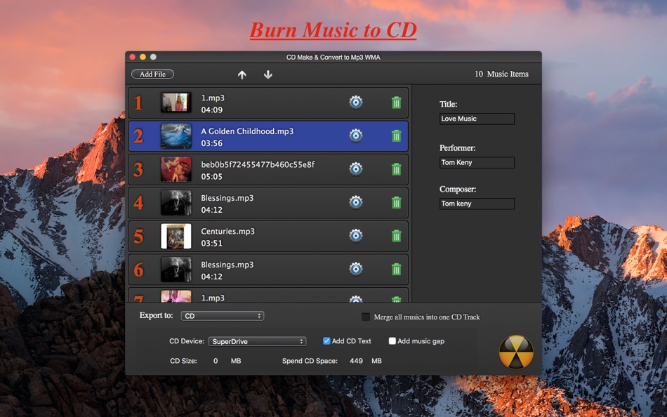 CD Burn & Music Converter Lite - 3.1.3 - (macOS)