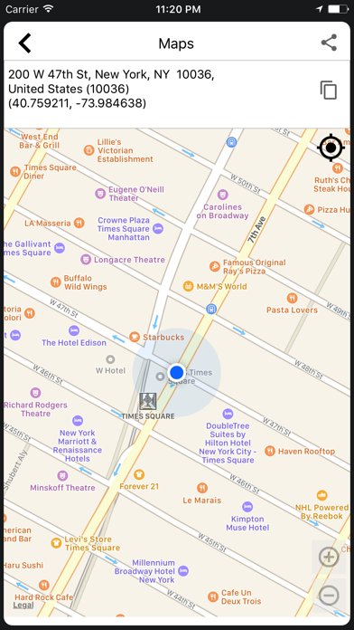 Screenshot #3 pour GPS Location - Share address