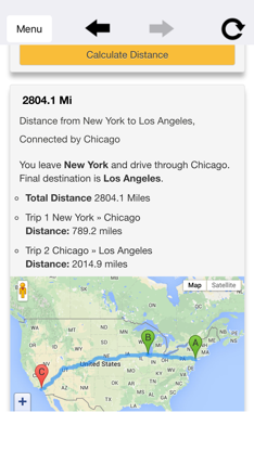 Distances To screenshot 1