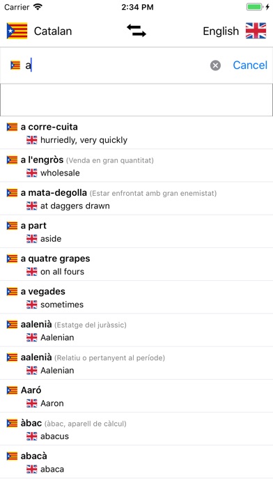 Catalan-English Dictionary screenshot 3