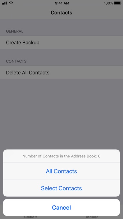 Contacts Backup and Transfer screenshot-0