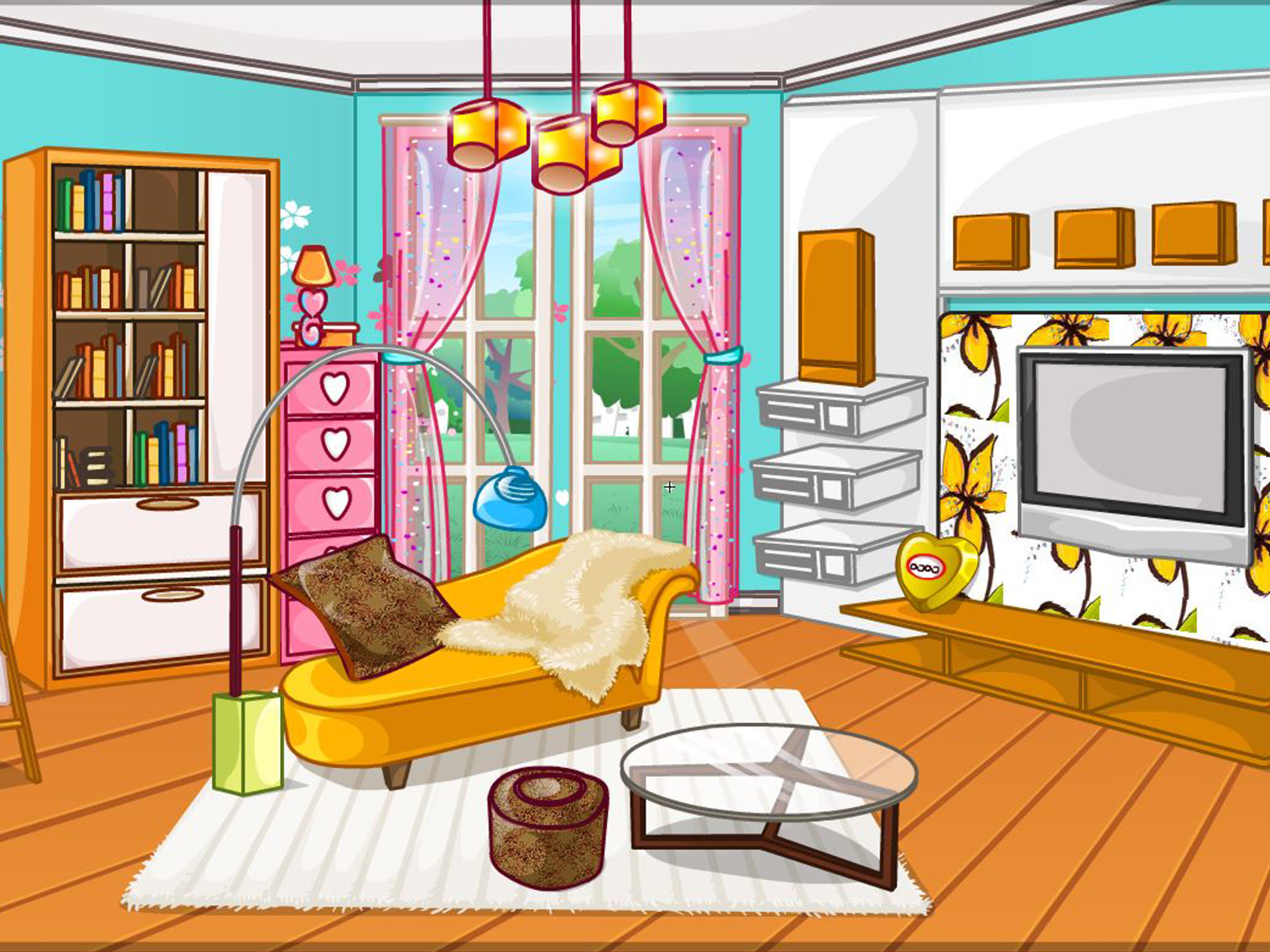 Girly room decoration game
