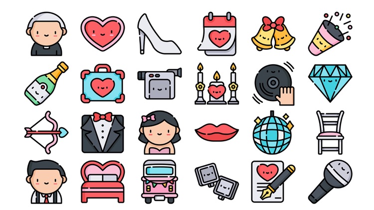 Wedding Stickers.