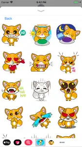 Fox Stickers Collection screenshot #9 for iPhone