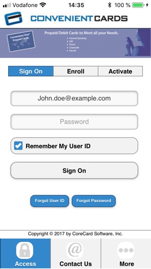 ConvenientCards Mobile Banking