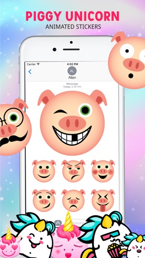Piggy & Unicorn Animated(圖2)-速報App