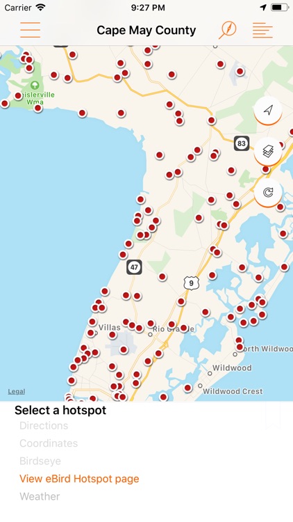 BirdsEye Hotspots