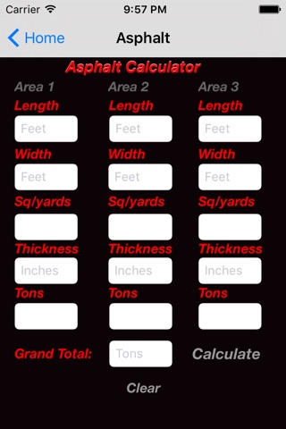 Asphalt Calculator-Advanced screenshot 2
