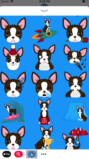 Brindle Boston Terrier Emoji