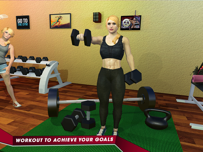 Virtual Gym Girl Fitness Yoga