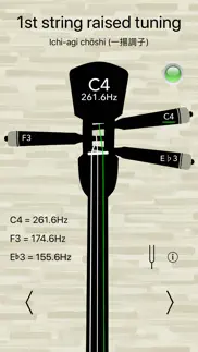 afinador de sanshin basic iphone capturas de pantalla 3