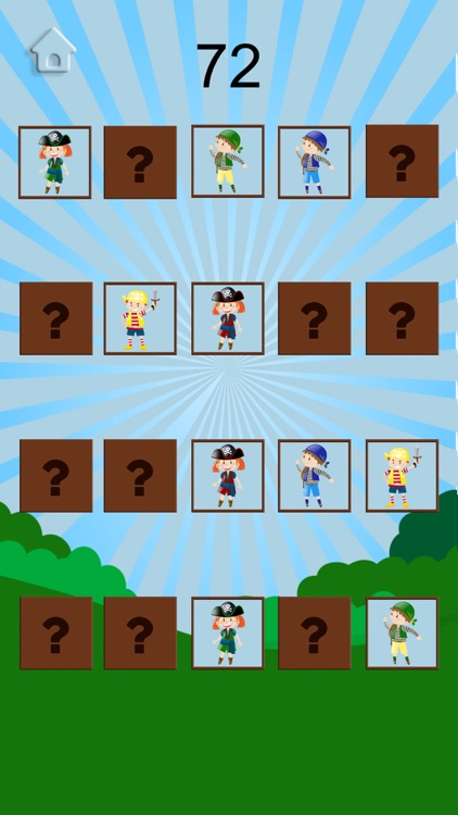 Memory cards -  Pairs game