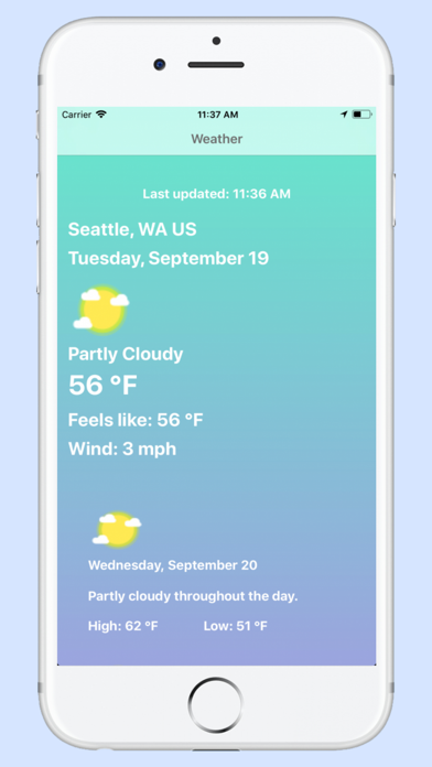 Weather - Pro - Blue Screenshot 1