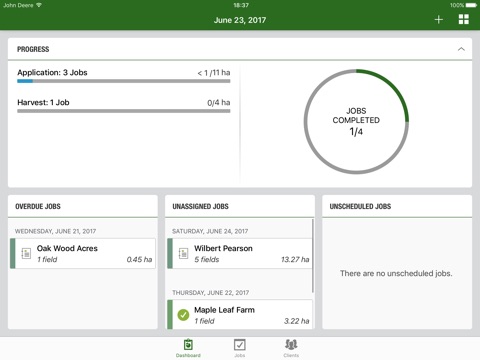 John Deere MyJobsManager screenshot 2