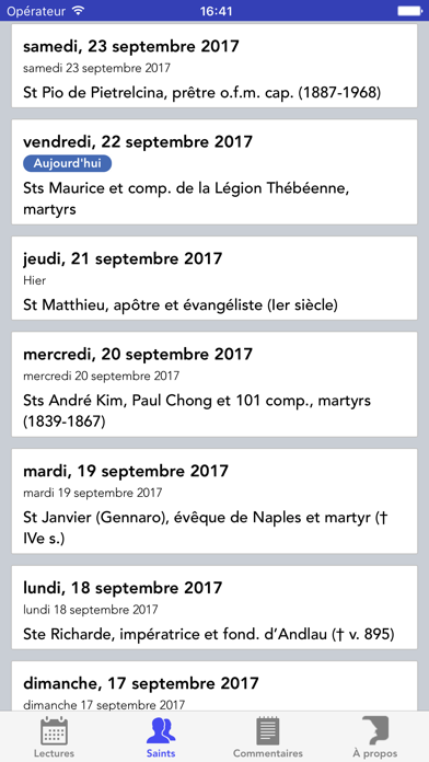 Screenshot #3 pour Lectures des Saintes Écritures