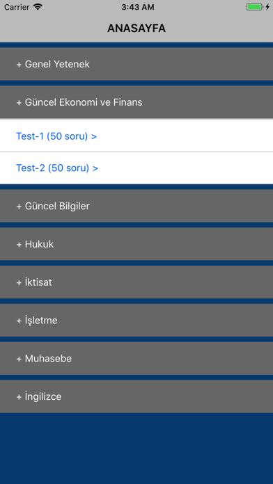 Screenshot #1 pour Banka Sınavları