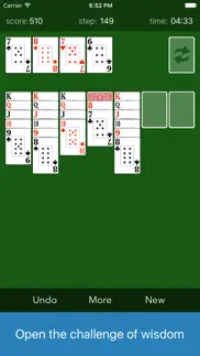 solitaire-classic poker game iphone screenshot 2